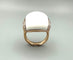 Bague 60 CHIMENTO. Bague en or rose, agate blanche et diamants 58 Facettes