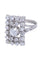 Bague 53 Bague or blanc diamants années 50' 58 Facettes 090641