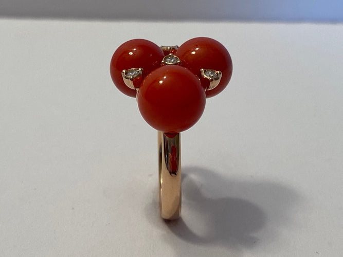 Bague 55 CHANTECLER - Bague Cherie en or rose 58 Facettes