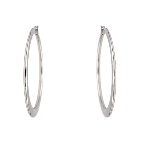 Boucles d'oreilles Boucles d'oreilles Créoles Or blanc 58 Facettes 3849279CN