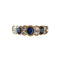 Bague 53 VAN CLEEF & ARPELS - Bague - en or jaune, diamants et saphirs 58 Facettes