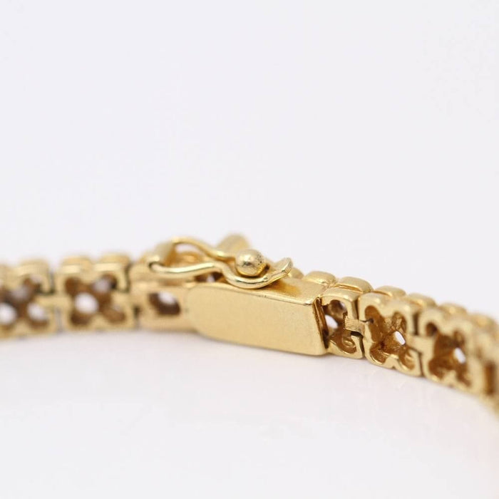 Bracelet Bracelet fleur Or jaune Diamants 58 Facettes E360864