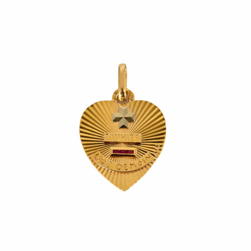 Pendentif AUGIS - Pendentif D'Amour or jaune rubis 58 Facettes LP1032
