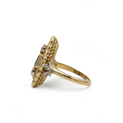 Bague 49 Bague - Or, Emeraude et Diamants 58 Facettes 250186R