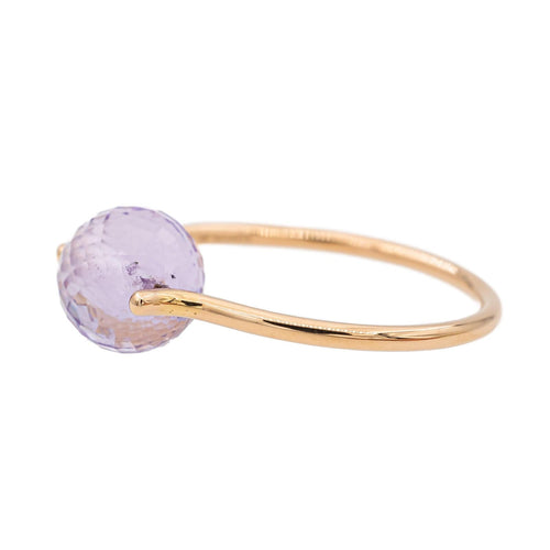 Bague 59 Bague Or rose Améthyste 58 Facettes 2883067CN