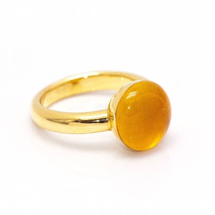 Bague 54 Bague en Or Jaune et Citrine 58 Facettes D361611UZ