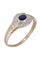 Bague 53 BAGUE MODERNE SAPHIR ET DIAMANTS 58 Facettes 086581