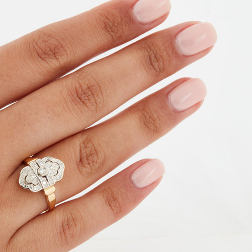 Bague 53 Bague Deux Ors - Diamants 58 Facettes RÉF 11011/19