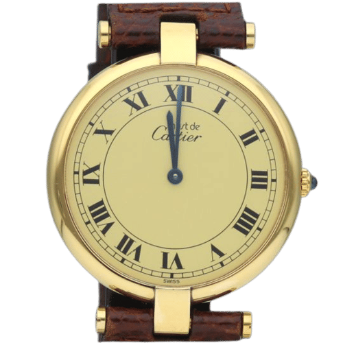 Montre Cartier Montre Must De Cartier Vermeil 58 Facettes MT43105