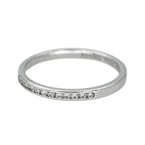 Bague 50 Fred Bague Demi alliance Fred for Love Platine Diamant 58 Facettes 4607371RV