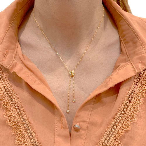 Collier Collier Chaumet, modèle "Lien séduction" en or rose et diamants. 58 Facettes 34868