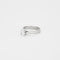 Bague 52 Bague solitaire en or gris 58 Facettes