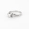 Bague 54 Solitaire or blanc platine diamants 58 Facettes LP936/BET