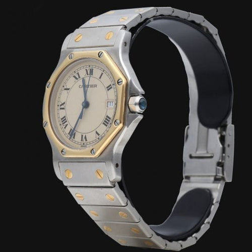 Montre Cartier Montre Santos Ronde Octagon 58 Facettes MT41460