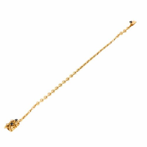 Bracelet Bracelet torsadé en or jaune saphir et diamants. 58 Facettes