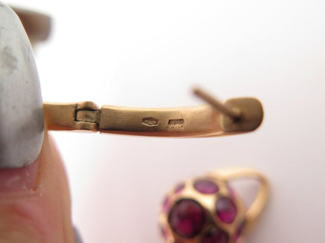 Boucles d'oreilles boucles d'oreilles POMELLATO harem rhodolite or rose 18k s 58 Facettes 268836