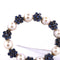 Broche Broche en or blanc, perles naturelles et saphirs 58 Facettes