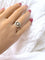 Bague ancienne diamants or gris 18K et platine 950/1000 58 Facettes 1750