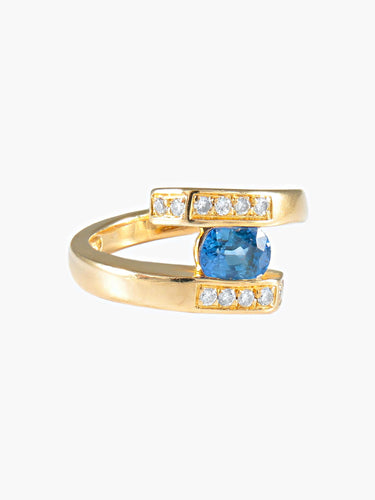 Bague 54.5 Bague saphir du Sri Lanka 58 Facettes 392