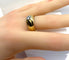 Bague 58 Bague jonc en or jaune et diamants 58 Facettes AB590bis