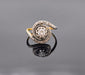 Bague 58 Bague tourbillon or et platine diamants 58 Facettes