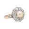 Bague 54 Bague Marguerite Or rose, Platine Perle, Diamant 58 Facettes 3685882CN