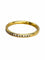 Bague 48 Demi-alliance FRED or jaune et diamants 0,21 ct 58 Facettes 1110