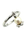 52 DIOR ring. "Muguet" collection, 18K white gold and pearl ring 58 Facettes