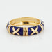 Ring 57 Yellow Gold Ring 58 Facettes REF 1004/20