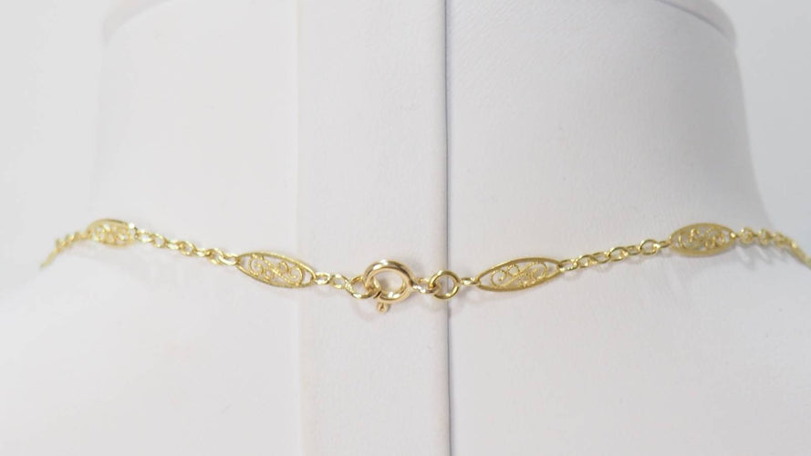 Collier Collier draperie en or filigrané 58 Facettes 32103