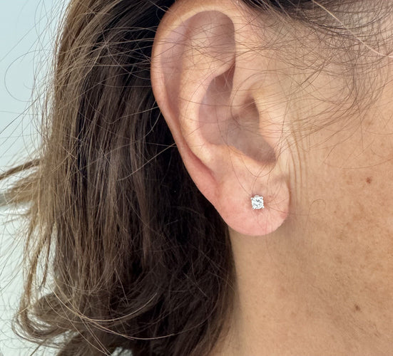 Boucles d'oreilles Boucles d'oreilles point lumineux avec diamants 0,20 ct 58 Facettes 415