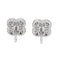 Boucles d'oreilles Van Cleef & Arpels Boucles d'oreilles Puces Sweet Alhambra Or blanc Diamant 58 Facettes 4160007RV