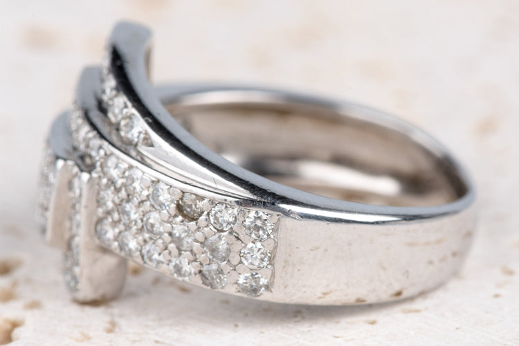 Bague 51.5 Bague 18 carats Or jaune 1.16 ct Diamant 58 Facettes BGDGV289