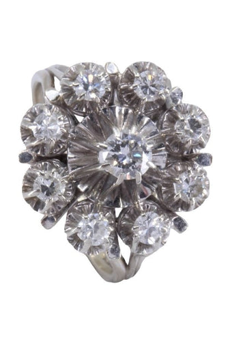 Bague 53 BAGUE MARGUERITE DIAMANTS 58 Facettes 086251
