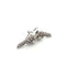 Boucles d'oreilles Orecchini en or blanc 18 kt et diamants 58 Facettes