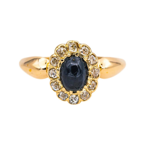 Bague 48.5 Bague Pompadour Or jaune Saphir, Diamant 58 Facettes 4878409CN