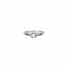 Bague 61 MAUBOUSSIN - Solitaire or blanc diamants 58 Facettes LP830/13