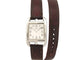 Montre montre HERMES cape cod pm cc1.210 23 mm double tour quartz acier + ecrin 58 Facettes 272560