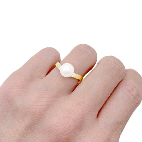 Bague 51 Bague vintage Dinh Van, or jaune, perle Akoya. 58 Facettes 35284