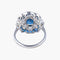 Bague 51 Bague Fleur Saphirs Diamants 58 Facettes AB 214