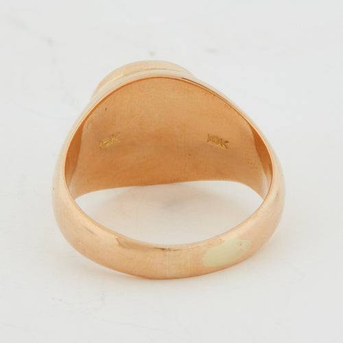 Bague 59 Bague Or Jaune - Opale Ronde 58 Facettes RÉF 9004/19