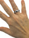 Ring 52 Alliance set with sapphires in white gold 58 Facettes 7613A