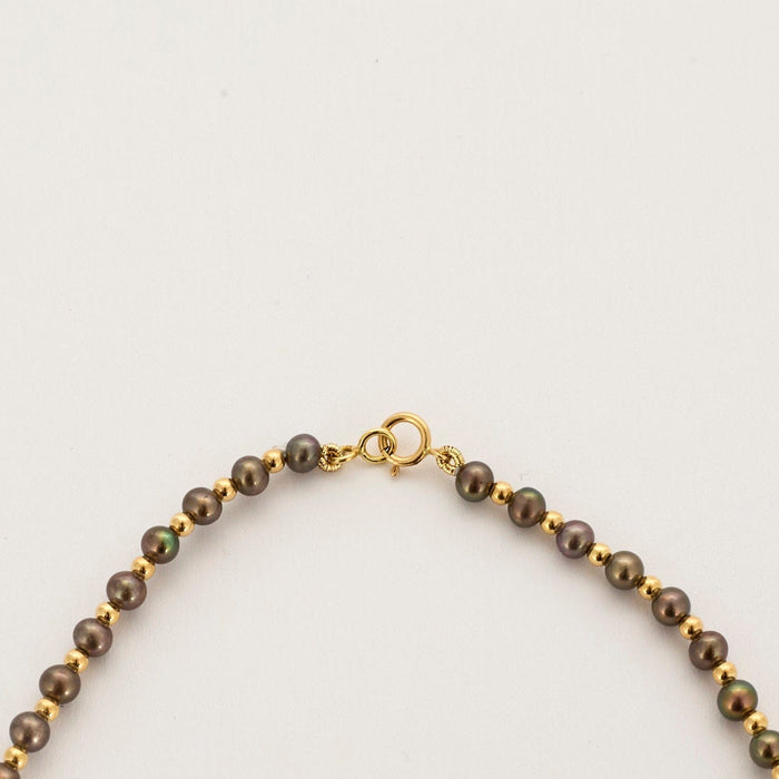 Collier Collier or jaune perles de Tahiti 58 Facettes PCT744138