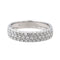 Bague 53 Bague  Demi-alliance Or blanc Diamant 58 Facettes 4144058RV