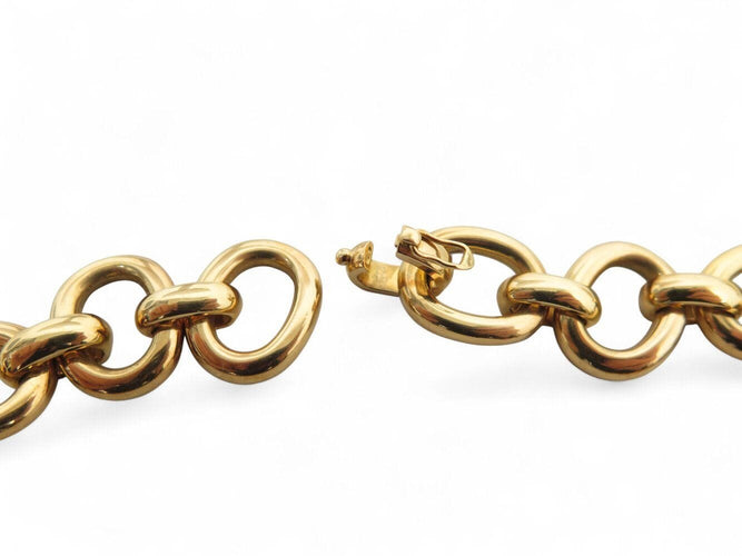 Collier vintage collier CARTIER baignoire ras du cou en or jaune 18k 135gr 58 Facettes 270007