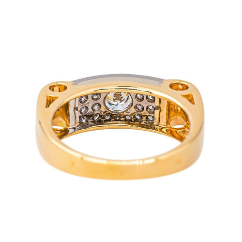 Bague 56 Bague  Or jaune, Or blanc Diamant 58 Facettes 4311404CN