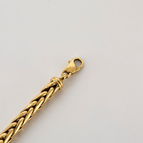 Bracelet Bracelet or jaune maille palmier 58 Facettes AUX10242