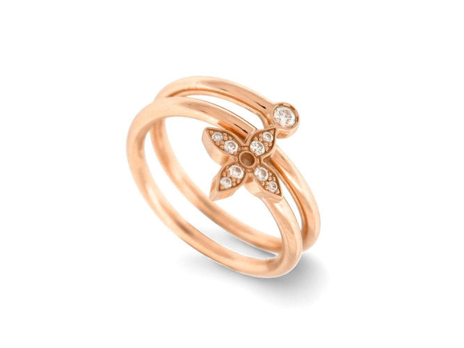 Bague 52 bague LOUIS VUITTON multi anneaux idylle blossom t52 en or rose 18k 58 Facettes 270099