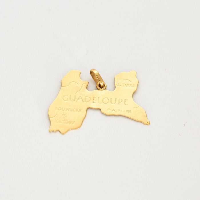 Pendentif Pendentif guadeloupe or jaune 58 Facettes LP688