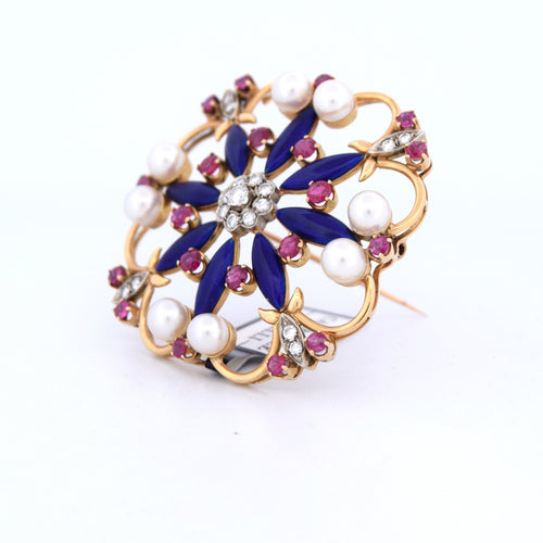 Broche Jeu vintage des années 60 58 Facettes